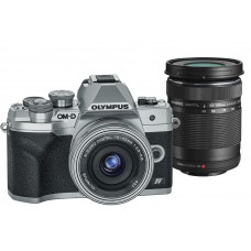 Olympus E-M10 IV Camera Double kit SLV/SLV/BK, 14-42MM (Silver)