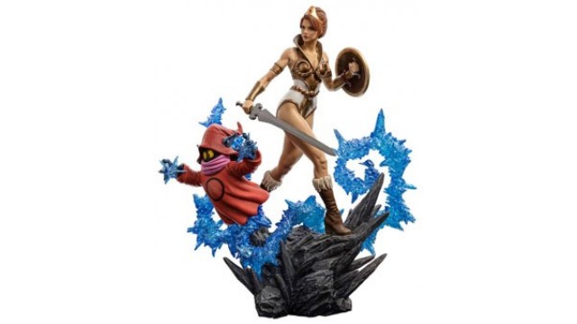 Iron Studios Deluxe: Masters of the Universe - Teela and Orko Art Scale Statue (1/10)