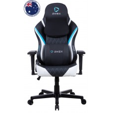 Eureka Ergonomic Gaming καρέκλα ONEX-FX8-BW (Μαύρη-Λευκή-Γαλάζια)