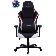 Eureka Ergonomic Gaming καρέκλα ONEX-FX8-BW (Μαύρη-Λευκή-Κόκκινη)
