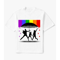 T-shirt: Ομπρέλλα οικογένειας κατά LGBT με άλμα
