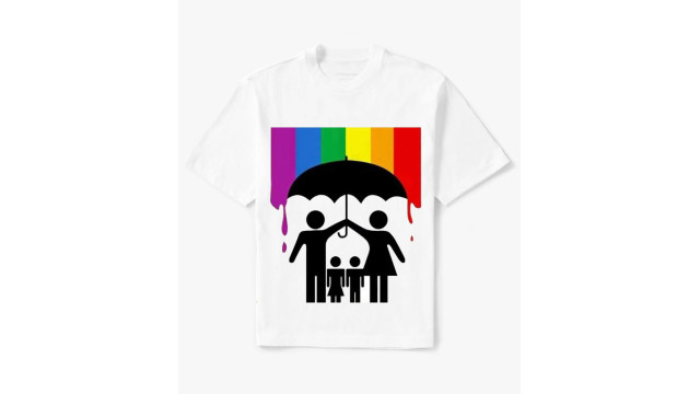 T-shirt: Ομπρέλλα οικογένειας κατά LGBT